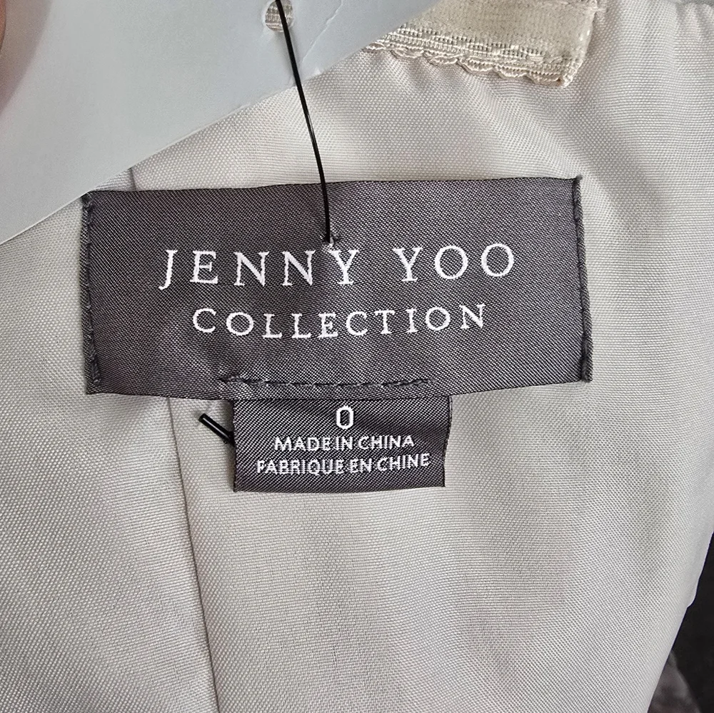 Jenny Yoo Nyla Convertible Floral Chiffon Dress Gown